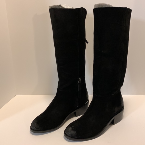 Naughty Monkey Stride Black Suede Boots - Picture 2 of 6